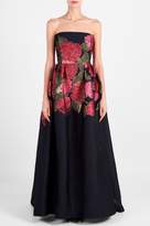 Thumbnail for your product : Carolina Herrera Bustier Jacqard Gown