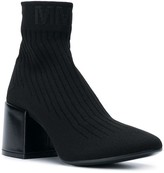Thumbnail for your product : MM6 MAISON MARGIELA Heeled Sock Boots