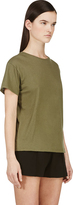 Thumbnail for your product : NLST Olive Green Cashmere Blend T-Shirt