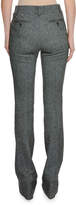 Thumbnail for your product : Herringbone Tweed Stretch Straight-Leg Pants