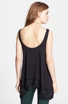 Thumbnail for your product : Free People Lace Trim Handkerchief Hem Tank