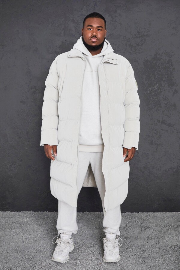 white puffer jacket long