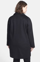Thumbnail for your product : Kristen Blake Double Breasted Lambswool Blend Coat (Plus Size)