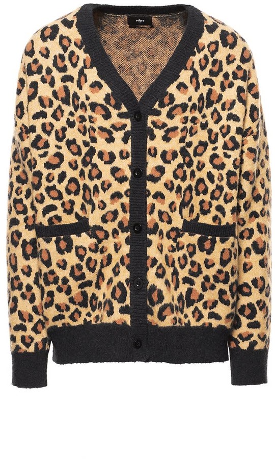 Leopard Knit Cardigan - ShopStyle