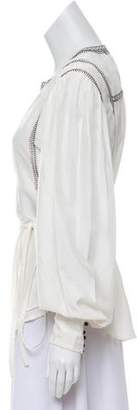 Isabel Marant Silk Embroidered Top