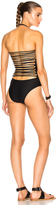 Thumbnail for your product : Cushnie Strapless Lace Back One Piece Swimsuit