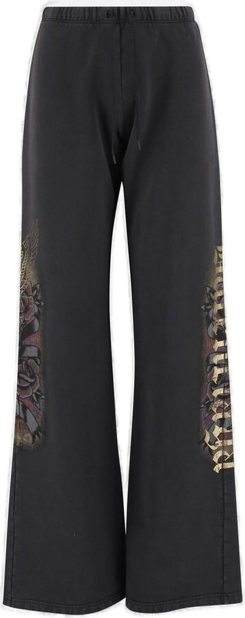 Balenciaga Logo Printed Elasticated-Waist Pants