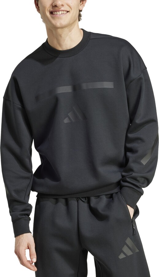 adidas Men's Z.n.e. Relaxed Fit Long Sleeve Crewneck Sweatshirt