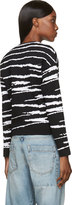 Thumbnail for your product : Versace Black Jacquard Stripe Sweater