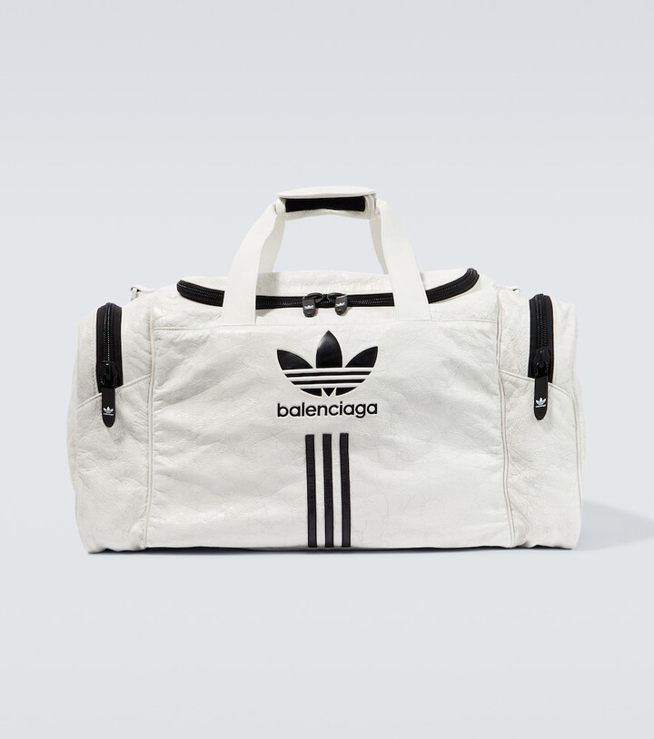 Balenciaga x Adidas leather duffle bag - ShopStyle
