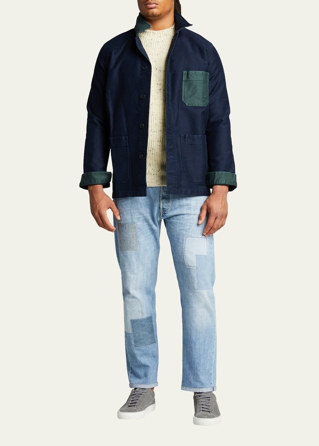 B. x Le Mont St. Michel Men's ContrastReverse Chore Jacket ShopStyle