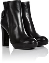 Thumbnail for your product : Hogan Leather Ankle Boots with Back Buckle