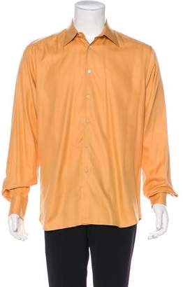 Prada Woven Button-Up Shirt