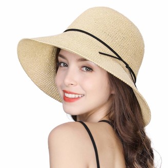 The perfect summer beach sun hat crushable cloche style wide brim white 