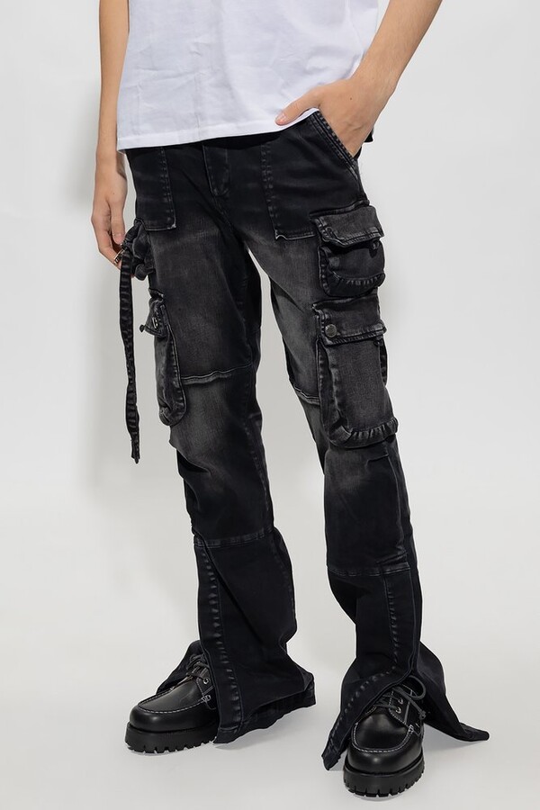 Amiri Distressed Flared Jeans ShopStyle