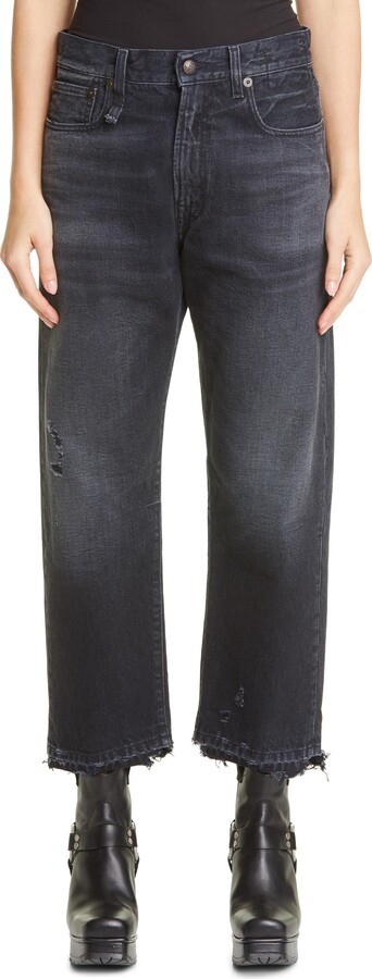 R 13 Distressed Boyfriend Jeans