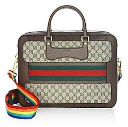 Gucci Men's GG Supreme Briefcase with Web