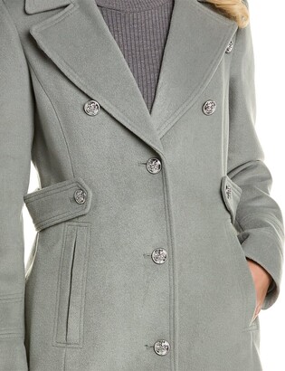 Kenneth Cole Wool-Blend Military Jacket