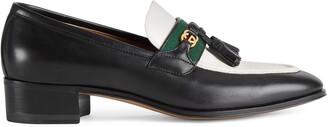 Gucci Loafer with Web and Interlocking G