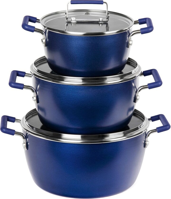 Granitestone 6Pc Nonstick Stackable Nesting Pots