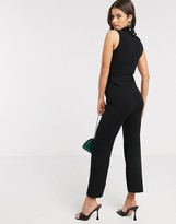 Thumbnail for your product : Fashion Union knitted sleeveless jumpsuit with belt