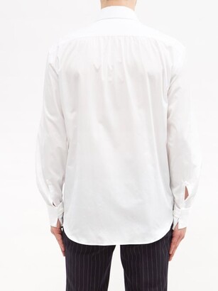 BOURRIENNE PARIS X Cavalier Cotton-poplin Shirt - White - ShopStyle