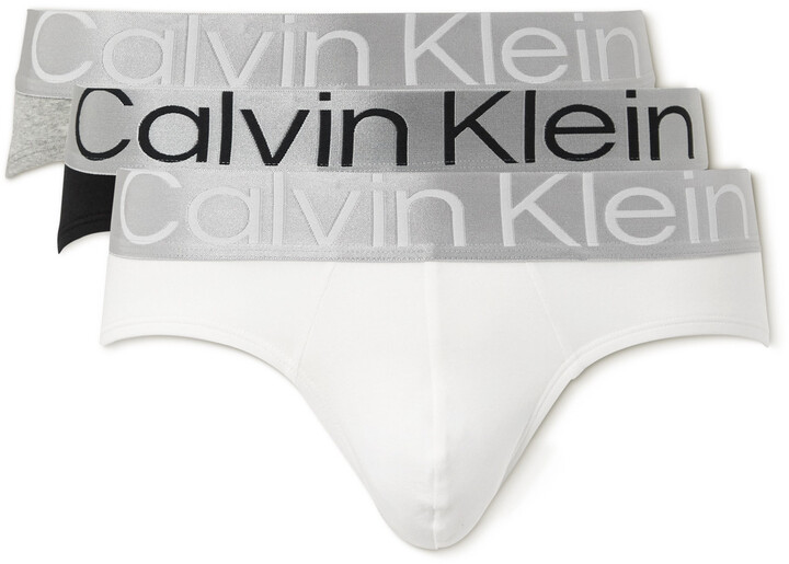 Calvin Klein Underwear Three-Pack Stretch-Cotton Briefs - ShopStyle