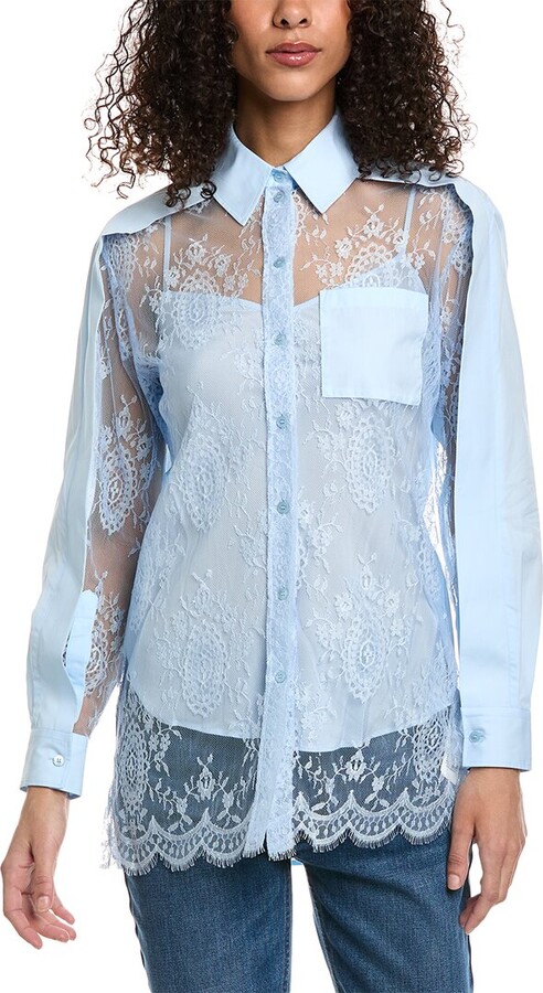 Burberry Lace Panel Shirt