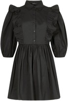 Thumbnail for your product : boohoo Ruffle Detail Puff Sleeve Shift Skater Dress
