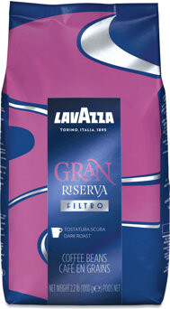 Lavazza Gran Riserva Whole Bean Coffee, Dark And Bold, 2.2 Lb Bag