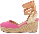 Thumbnail for your product : Schutz Caysey Jute/Canvas Espadrille Wedge, Fuchsia Rose