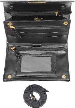 Fontanelli Black Patent Leather Clutch