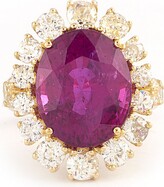 SYLVA & CIE  Ceylon Ruby Diamond Ring