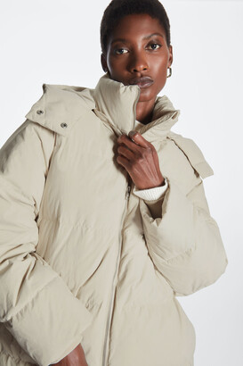 COS Short Hooded Puffer Coat - ShopStyle