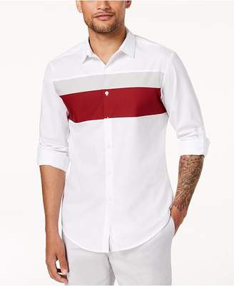 INC International Concepts Men's Colorblocked Hybrid Shirt, Created for Macy's