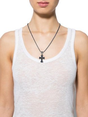 Effy Jewelry Sapphire Cross Pendant Necklace
