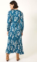 Thumbnail for your product : Aspiga Floral Print Satin Wrap Dress, Teal