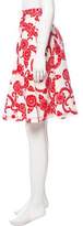 Thumbnail for your product : Oscar de la Renta Printed Knee-Length Skirt