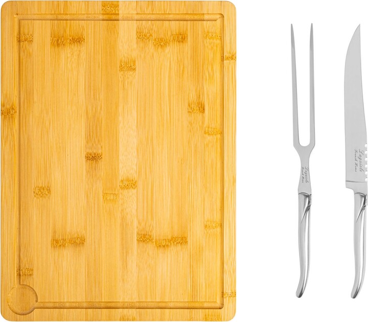 French Home Laguiole 2 Piece Carving with Wood Cutting Board
