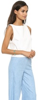 Thumbnail for your product : Alice + Olivia Boat Neck Boxy Tank