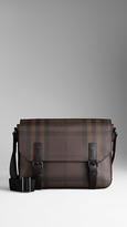 Thumbnail for your product : Burberry Small Smoked Check Messenger Bag