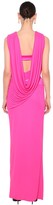 Thumbnail for your product : Versace Cross Drape Stretch Jersey Dress W/ Slit