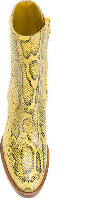 A.F.Vandevorst snake skin effect ankle boots