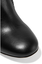 Thumbnail for your product : Laurence Dacade Silas Crinkled-leather Over-the-knee Boots - Black