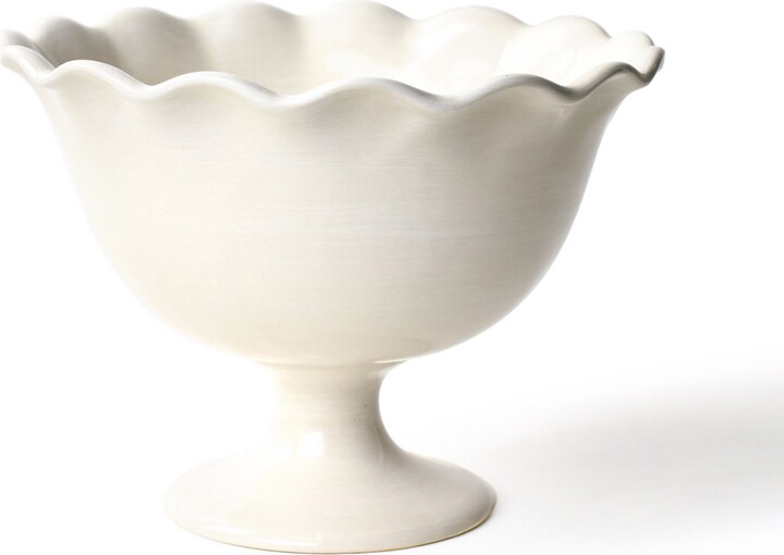 Coton Colors Signature White Ruffle Trifle Bowl