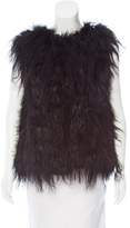 Thumbnail for your product : Oscar de la Renta Shearling And Fox Fur Vest w/ Tags