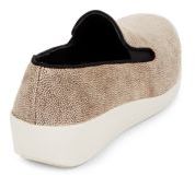FitFlop Leather Slip-On Sneakers