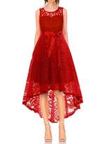 Thumbnail for your product : MONYRAY Women's Floral Lace Sleeveless Hi-Lo Cocktail Bridesmaid Formal Dress