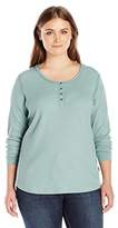Thumbnail for your product : Columbia Women's Plus-Size Weekday Waffle Henley Long Sleeve