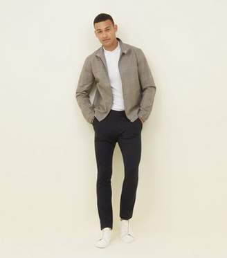 New Look Grey Check Harrington Jacket